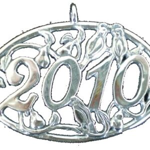 Partridges Sterling Christmas Ornament 2010 by Hand and Hammer Dated #4125