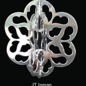 1988 3-D Snowflake Sterling Silver Christmas Ornament by J.T. Inman