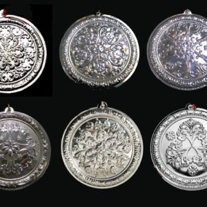 Towle Old Master Rosette Flowers Sterling Christmas Ornament Complete Set of 10 from Years 2002 thru 2011