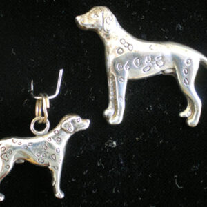 Dalmatian Sterling Silver Pedigree Dog Pin or Charm by Hand and Hammer
