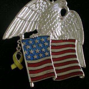 Eagle of Courage by Gorham Silver Plated Christmas Ornament