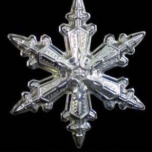 1996 Gorham Snowflake Sterling Silver Christmas Ornament 27th Edition