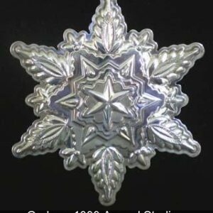1999 Gorham Snowflake Sterling Silver Christmas Ornament 30th Edition