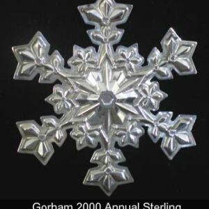 2000 Gorham Snowflake Sterling Silver Christmas Ornament 31st Edition