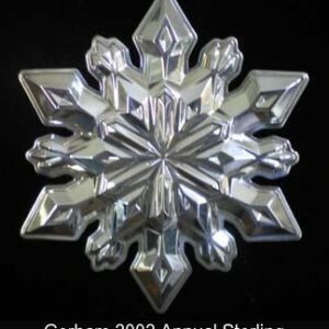 2002 Gorham Snowflake Sterling Silver Christmas Ornament 33rd Edition