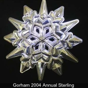 2004 Gorham Snowflake Sterling Silver Christmas Ornament 35th Edition
