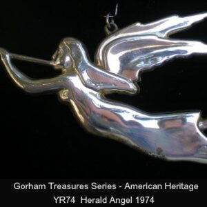 1975 Flying Angel Sterling Silver Christmas Ornament for American Heritage