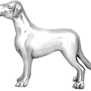 Great Dane Sterling Silver Pedigree Dog Lapel Pin by Hand and Hammer