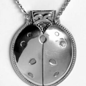Lady Bug Whistle Sterling Silver Pendant Ornament by Reed and Barton
