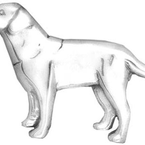 Labrador Sterling Silver Pedigree Dog Lapel Pin by Hand and Hammer