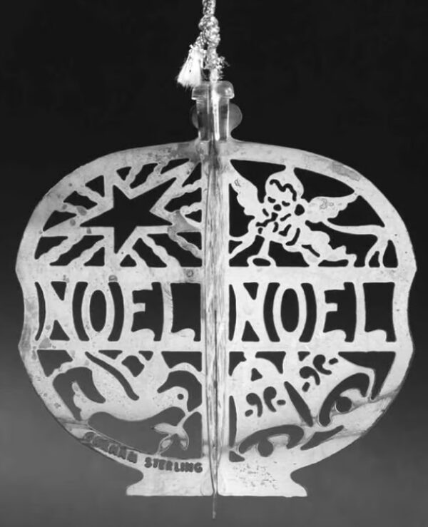 1977 Noel Ball 3-D Sterling Christmas Ornament by Gorham Silversmiths