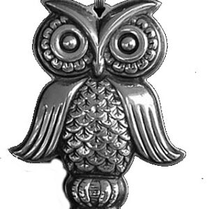 Owl Whistle Sterling Silver Pendant Ornament by Reed and Barton