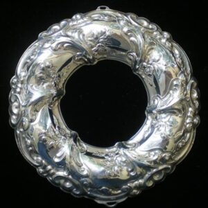 1989 Renaissance Wreath Sterling Christmas Ornament by Gorham 2nd Edition