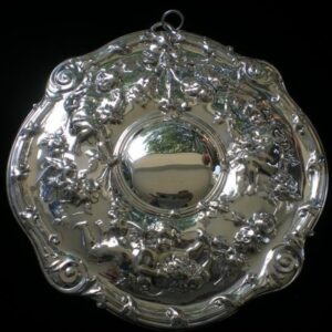 1990 Elizabethan Cupids Sterling Christmas Ornament by Gorham 3rd Edition