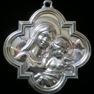 1992 Madonna & Child Sterling Christmas Ornament by Gorham Archive Series 5th Edition