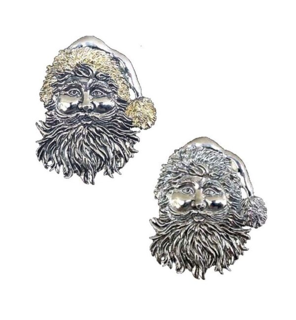 Late Victorian Santa Sterling Christmas Ornament by Hand and Hammer for JVS Exclusives