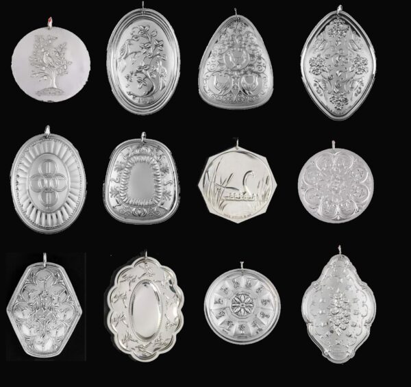 Twelve Days Of Christmas Sterling Silver Ornament by Towle Complete Set of 12