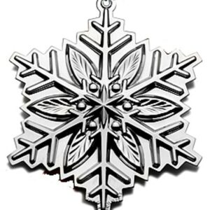 2012 Gorham Snowflake Sterling Silver Christmas Ornament 43rd Edition