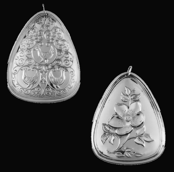 1973 Three French Hens Sterling Christmas Ornament by Towle 3rd Edition