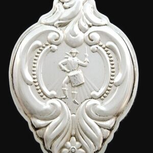 12 Twelve Drummers Drumming Sterling Christmas Ornament by Wallace Grande Baroque 1999