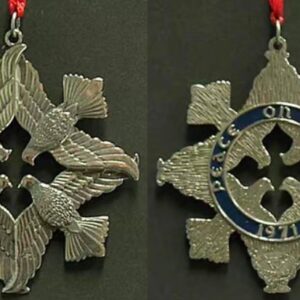 1971 Peace Dove Sterling Silver Christmas Ornament by Wallace Silversmiths 1st Edition
