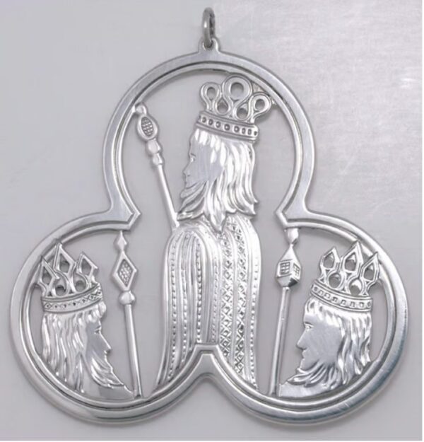 1973 Trefoil Gifts of Kings Sterling Silver Christmas Ornament by Lunt 2nd Edition