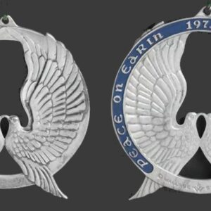 1973 Peace Dove Sterling Silver Christmas Ornament by Wallace Silversmiths 3rd Edition