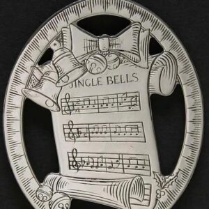 1976 Songs Jingle Bells Sterling Silver Christmas Ornament by Lunt 1st Edition
