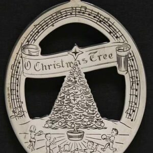 1978 Songs O Christmas Tree Sterling Silver Ornament by Lunt 3rd Edition