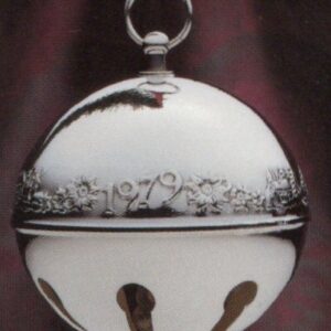 1979 Silver Plated Sleigh Bell Christmas Ornament by Wallace
