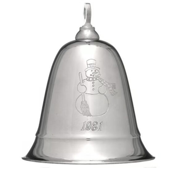 Frosty The Snowman Silver Plated Musical Bell by Kirk and Sons