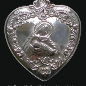 ​​1993 Grande Baroque Heart Sterling Silver Christmas Ornament by Wallace 2nd Edition