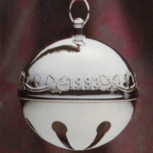 1993 Silver Plated Sleigh Bell Christmas Ornament by Wallace
