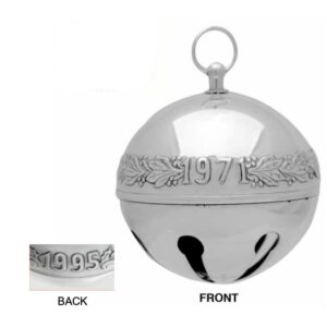 1995 Wallace 3-D Sterling Silver Sleigh Bell Christmas Ornament 1st Edition