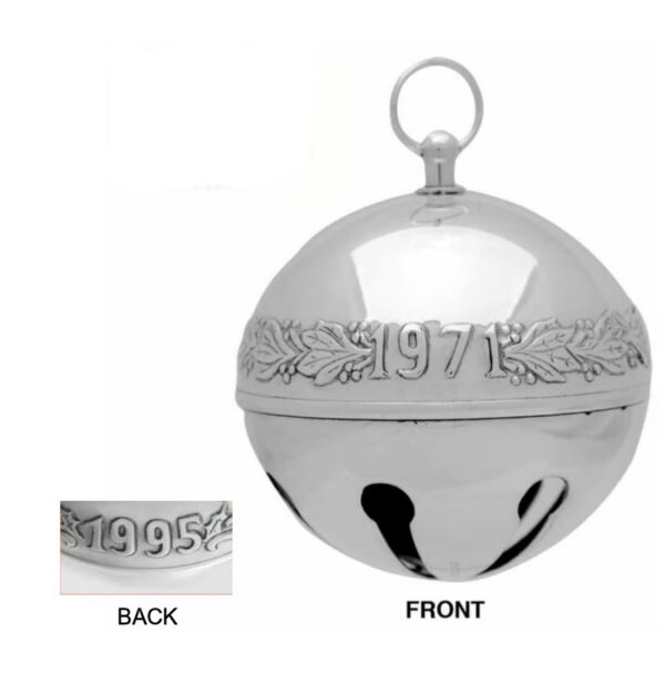 1995 Wallace 3-D Sterling Silver Sleigh Bell Christmas Ornament 1st Edition