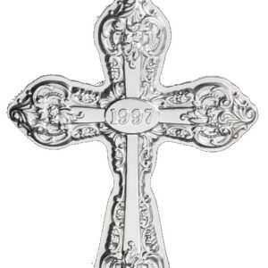 1997 Wallace Grande Baroque Cross Sterling Silver Christmas Ornament 2nd Edition.
