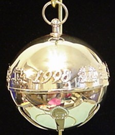 1998 Silver Plated Sleigh Bell Christmas Ornament by Wallace
