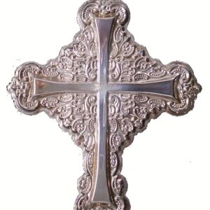 1999 Wallace Grande Baroque Cross Sterling Silver Christmas Ornament 4th Edition.
