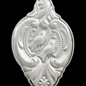 02 Two Turtle Doves Sterling Christmas Ornament by Wallace Grande Baroque 1989