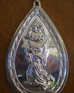 2002 Angel Joy Sterling Christmas Ornament by Waterford