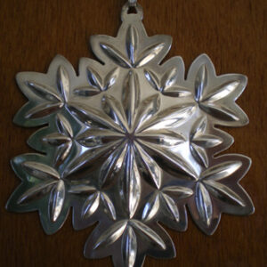 2002 Lismore Snowflake Sterling Christmas Ornament by Waterford 2nd Edition