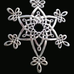 2002 Snowflake Sterling Silver Christmas Ornament by Lunt 15th Edition