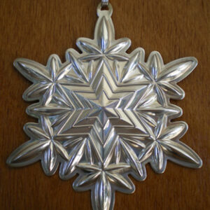 2003 Lismore Snowflake Sterling Christmas Ornament by Waterford 3rd Edition