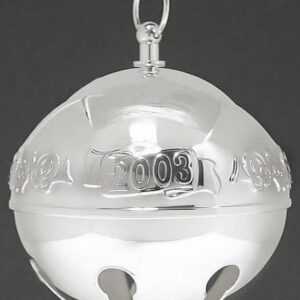 2003 Wallace Sterling Silver Sleigh Bell Christmas Ornament 9th Edition