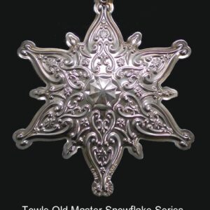2005 Towle Old Master Snowflake Sterling Christmas Ornament 16th Edition