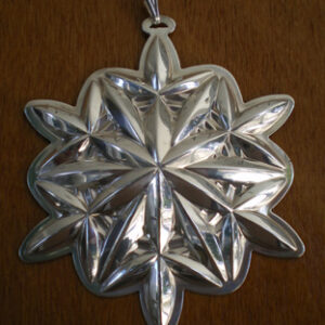 2005 Lismore Snowflake Sterling Christmas Ornament by Waterford 5th Edition