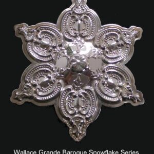 2008 Grande Baroque Snowflake Sterling Silver Christmas Ornament by Wallace 11th Edition