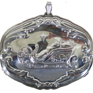2009 Reed and Barton Song Here Comes Santa Claus Sterling Christmas Ornament 7th Edition
