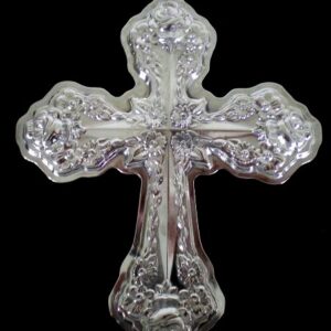 2009 Kirk Stieff Repousse Cross Sterling Christmas Ornament 1st Edition