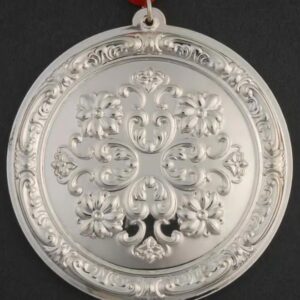 2011 Towle Old Master Rosette Flower Sterling Christmas 10th Edition
